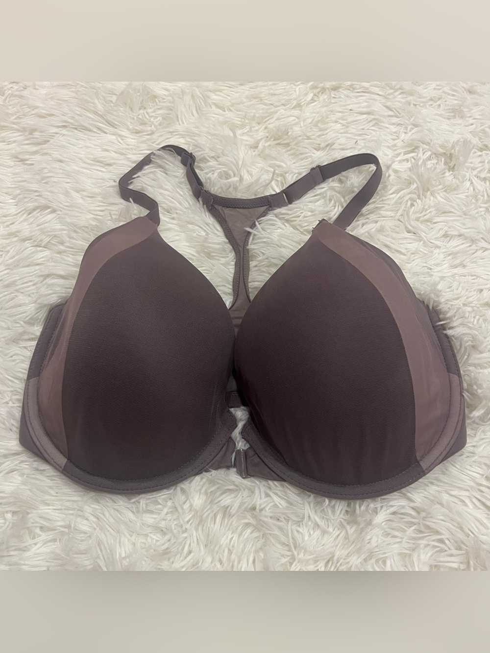 Victoria's Secret Body by Victoria Racerback Bra Front Closure Size 32DDD